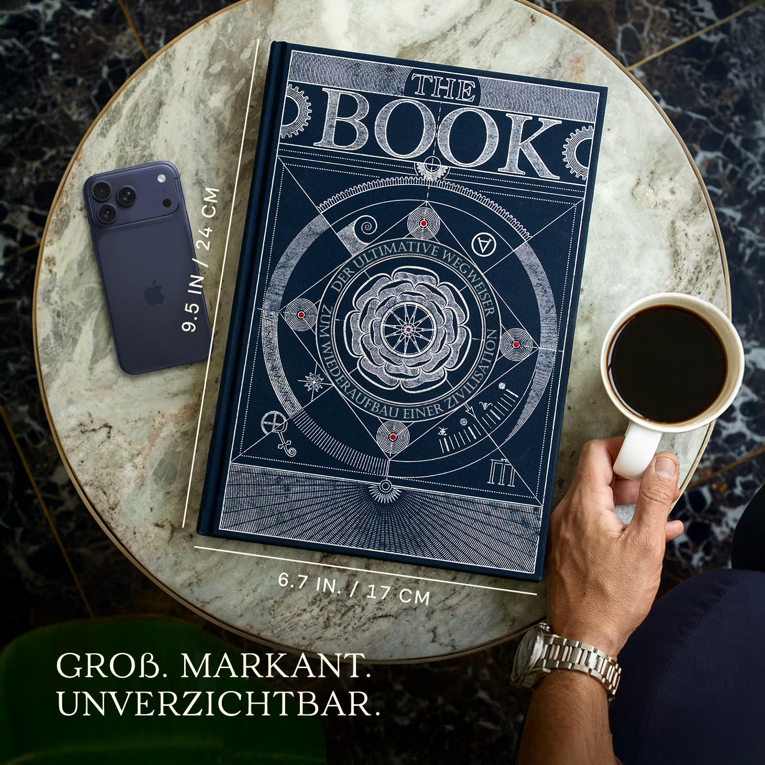 HUNGRY MINDS Deutsch The Book in einer Geschenkbox: Der Ultimative Wegweiser Zum Wiederaufbau einer Zivilisation. Inspirierende Wissenschaftsbücher – Einzigartiges Artefakt – Wissensenzyklopädie.