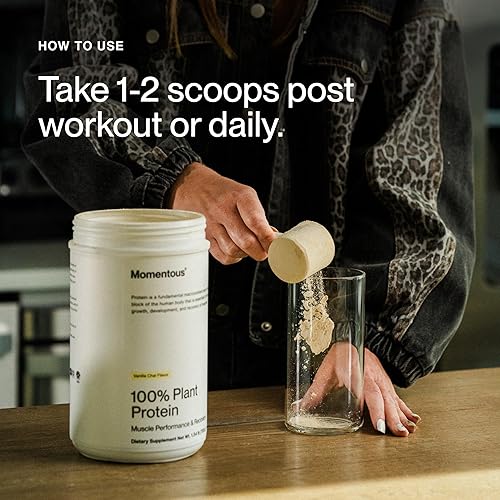 Miniatura 6 de Momentous - Proteína vegana en polvo - 20 g de proteína a base de plantas - Certificada NSF para el deporte - Sin gluten - Sin OMG - 22 porciones