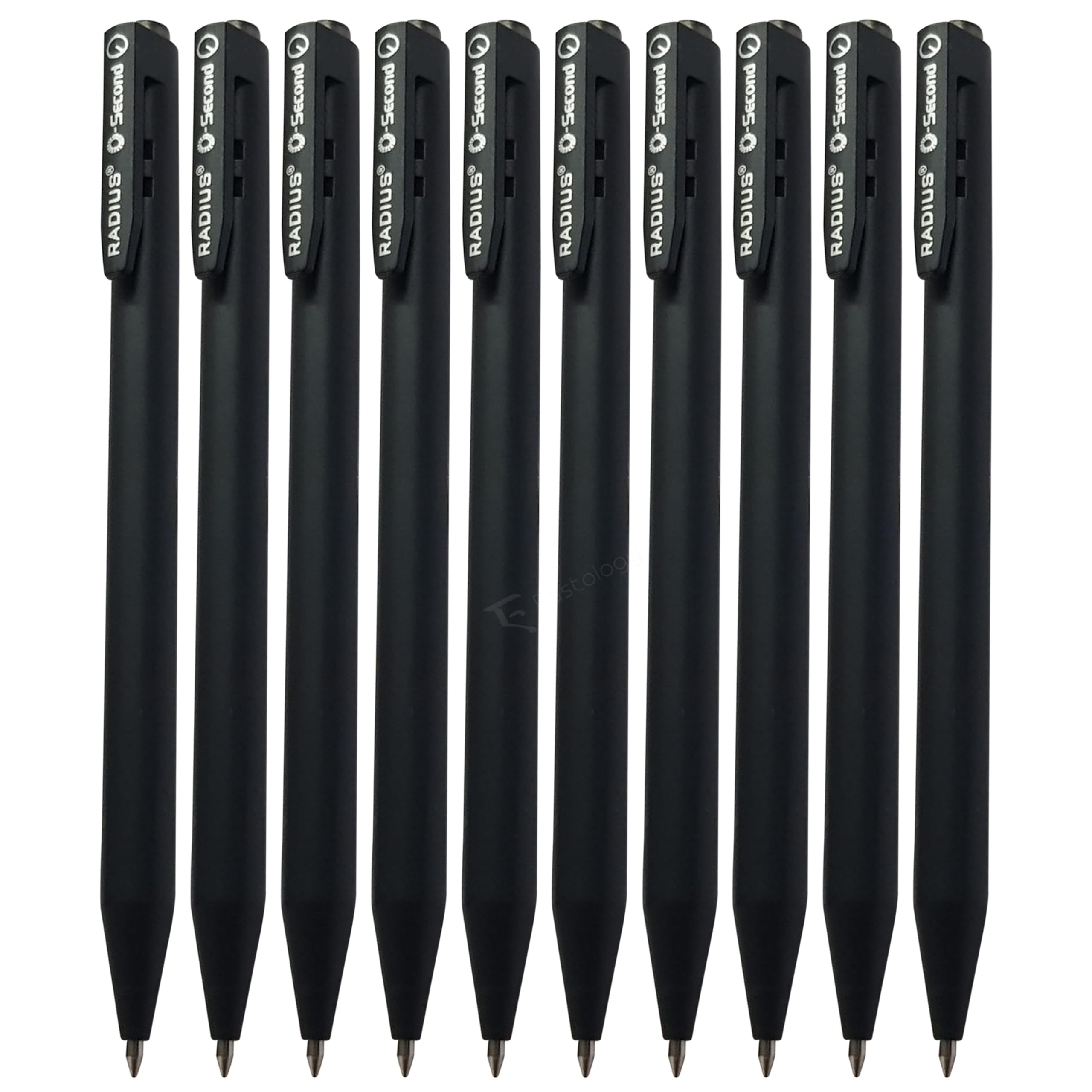 Gel Pens, 0.7mm Fine Point, BLACK, Pack of 50, RADSecond Gel Pens, Smooth Writing, Ideal for School Office Home Pens, iVAIDEX Black Ball Pen
