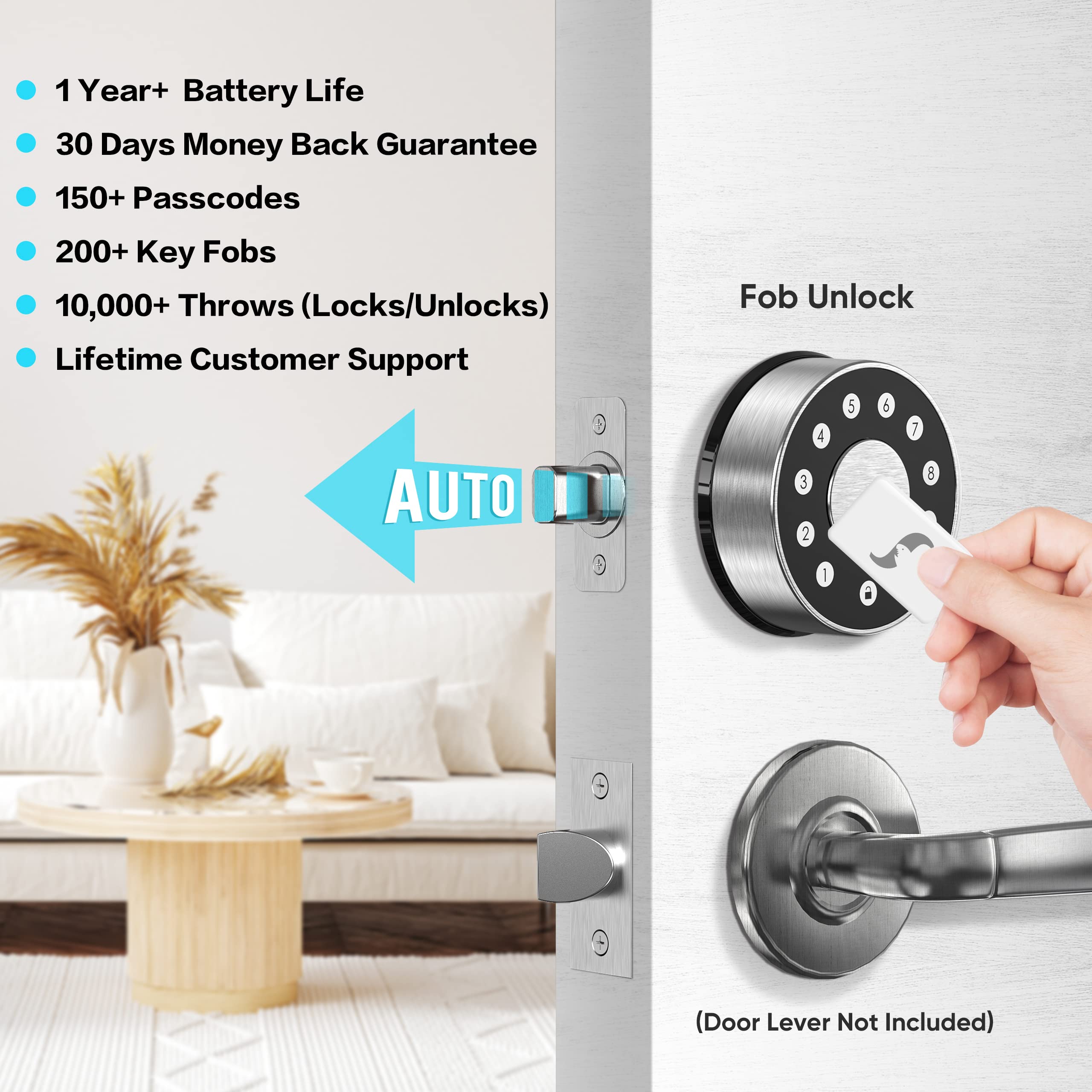 Sifely Smart Lock, Smart Lock Front Door, Keyless Entry Door Lock