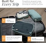 Kit sac de toilette: Suspension Travel Sac de toilette + 311 TSA Sac liquide cosmétique + Poche d'organisateur d'accessoires ultralégers, turquoise, 3 Ensemble de toilettes en pièces
