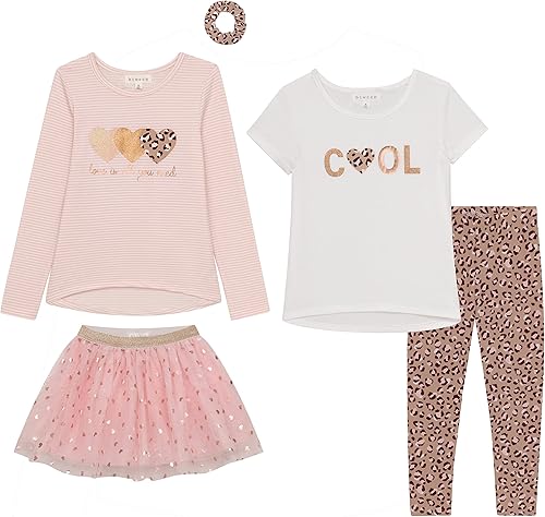 BTween Conjunto de ropa y accesorios para niñas y niños, conjuntos de 5 piezas para mezclar y combinar