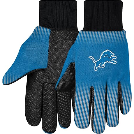 FOCO NFL Adult Size Detroit Lions Work Gloves