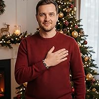 Vista 95 de Sereney Christmas Gifts for Him Son Boys Bonus Dad Father Men Boyfriend Grandson Friend as Triple Protection ID Bracelets Birthday Gifts for 9 10 11