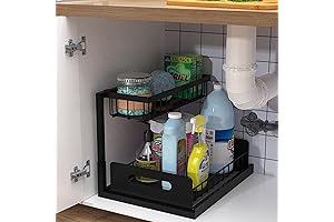 bukfen Under Sink Organizer: Transform Under-Sink Chaos into Order