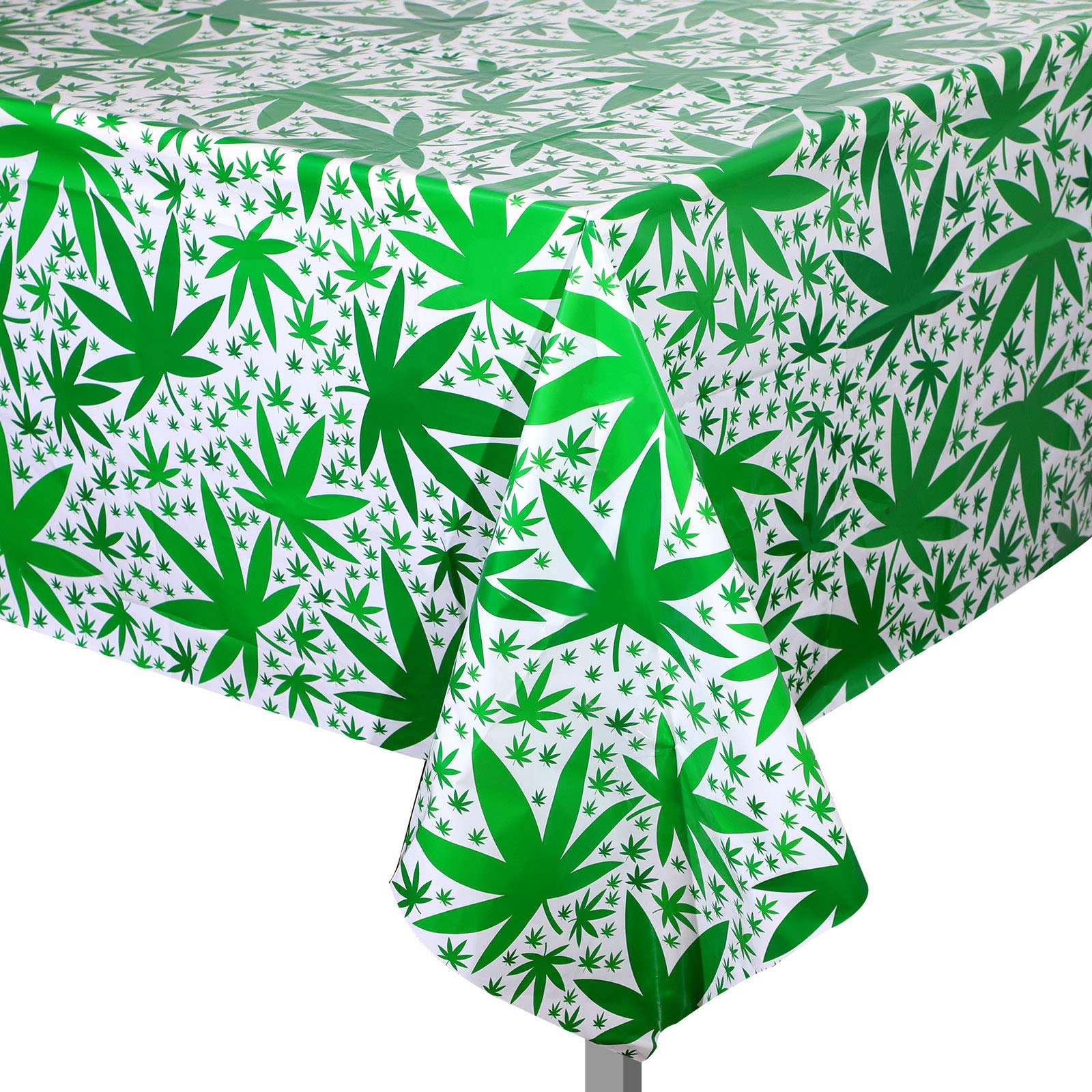 Nappe jetable fougère hawaïenne pour décoration de fête et repas de cuisine