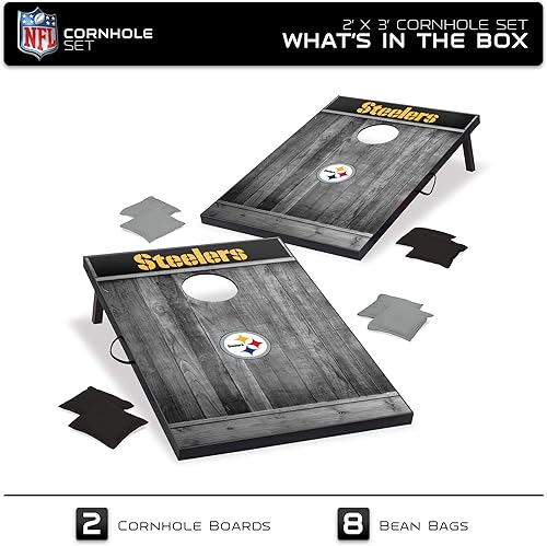 Vista 60 de Wild Sports Juego de Cornhole de madera MDF NFL de 2'x3