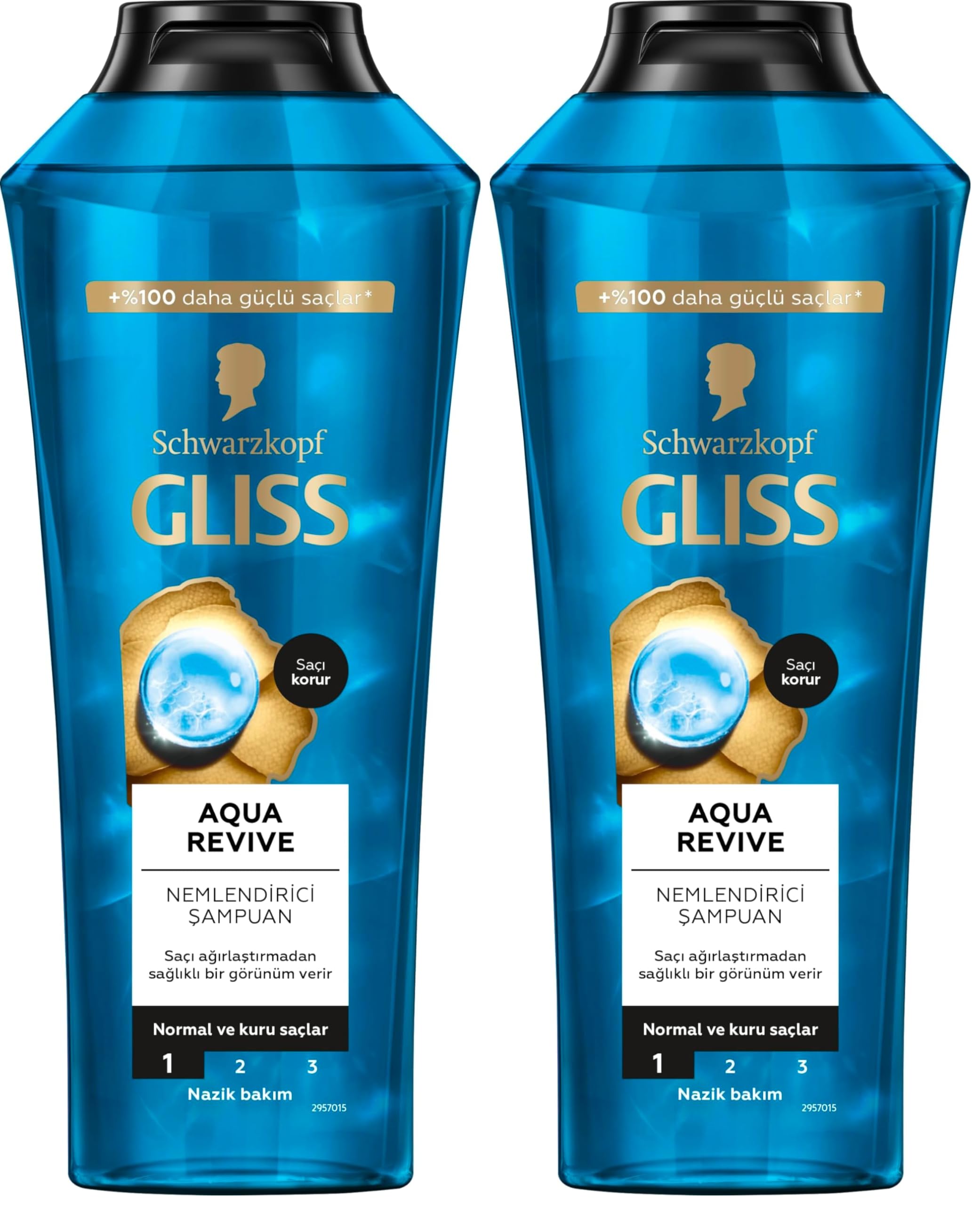 Gliss Aqua Revive Nemlendirici Şampuan 400ml 2li paket