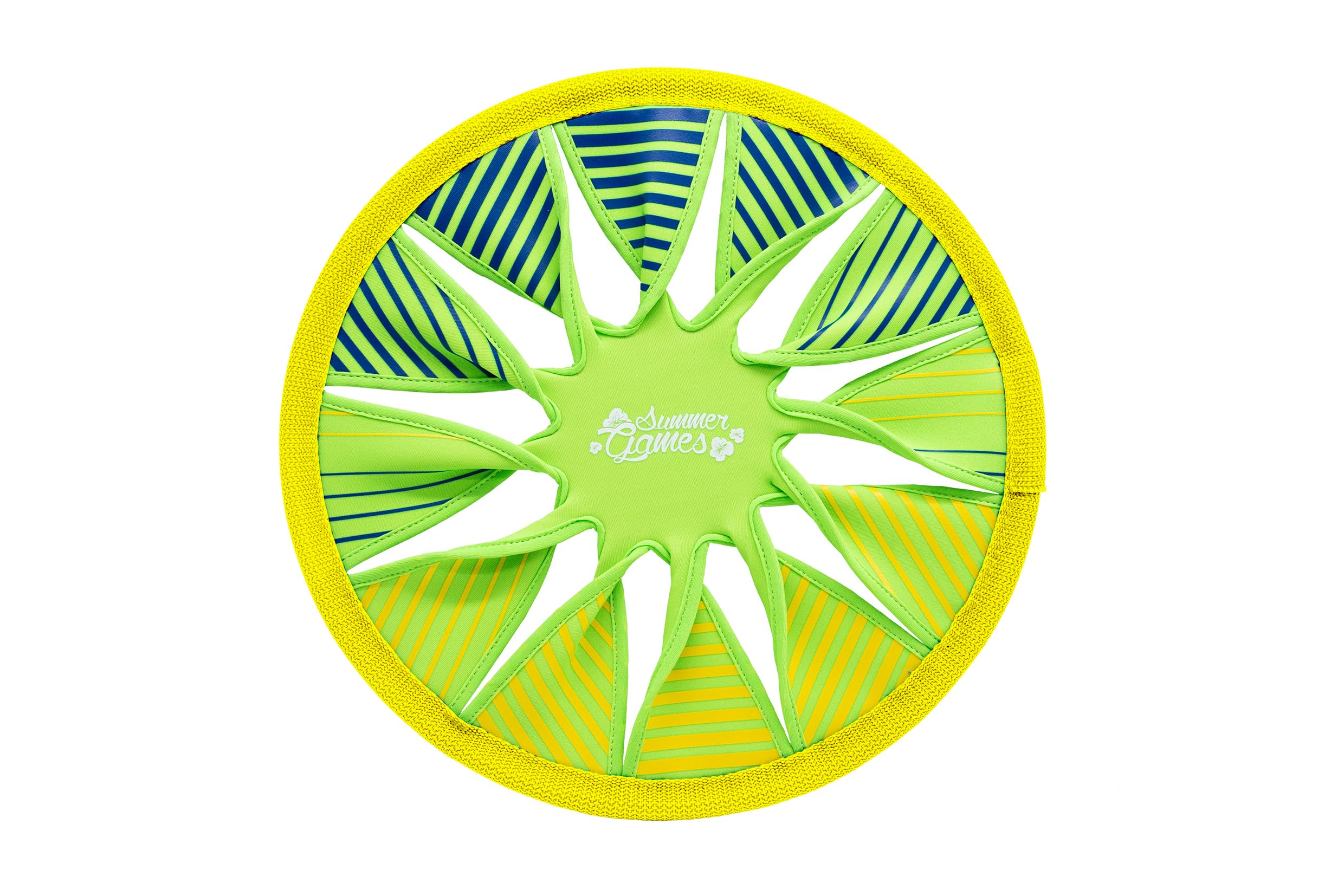SUMMER GAMES 3er Set Neopren Frisbee, 30 cm Wurfscheibe für Kinder, Bunt | Wurfscheiben aus weichem Neopren für Strand & Garten - 3er Pack Soft-Frisbees für Kinder ab 4 Jahren, ideal für draußen