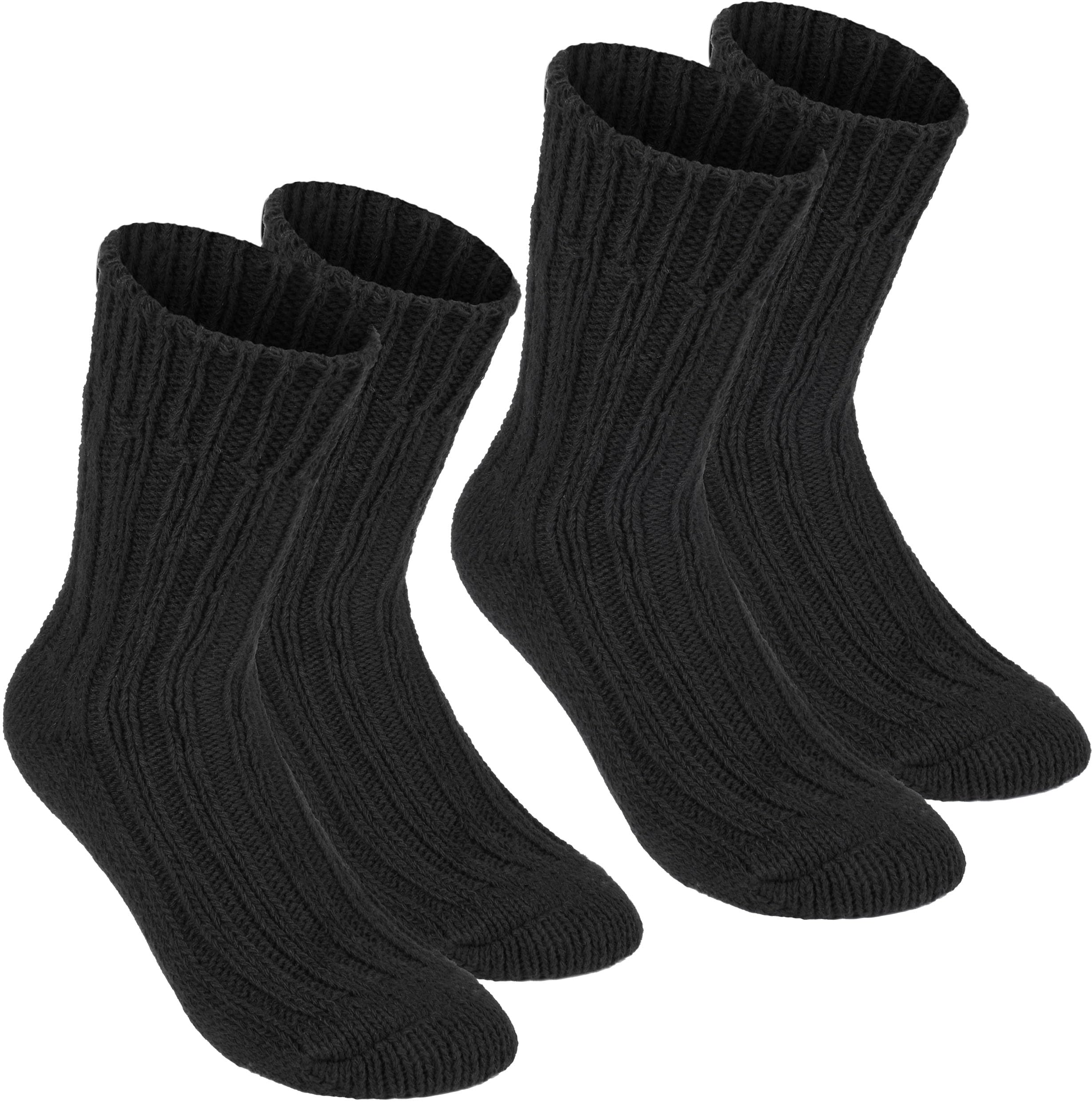 BRUBAKER2 Pairs Unisex Alpaca Wool Socks - Thick Winter Socks for Men or Women - 100% Alpaca Premium Thermal Warm Boot Socks