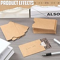 Vista 4 de Teling Paquete de 500 fundas para tarjetas de regalo de 2.4 x 3.5 pulgadas, sobres para tarjetas de débito para tarjetas de débito para oficina