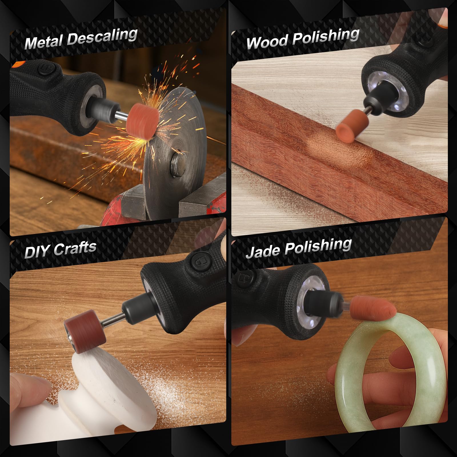 64 Sanding Bits for Dremel - Rust Removal & Smoothing -7
