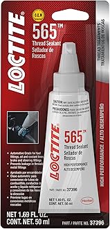 PST 565 Thread Sealant: High Performance, High Viscosity, Rapid Cure, Acrylic Thread Sealant, Anareobic, Replaces Tapes and Pipe Dopes White, 1.69 fl oz Tube (PN: 483629)