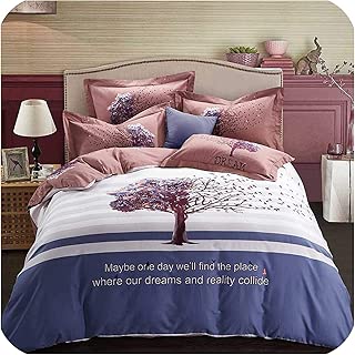 Little SU Trees Dream Orange Bohemian Duvet Cover Winter Thick Comforter bedsheet Pillowcase Bedding Sets Queen King Bed Linen 3D 4pcs,1,King 4pcs - coolthings.us