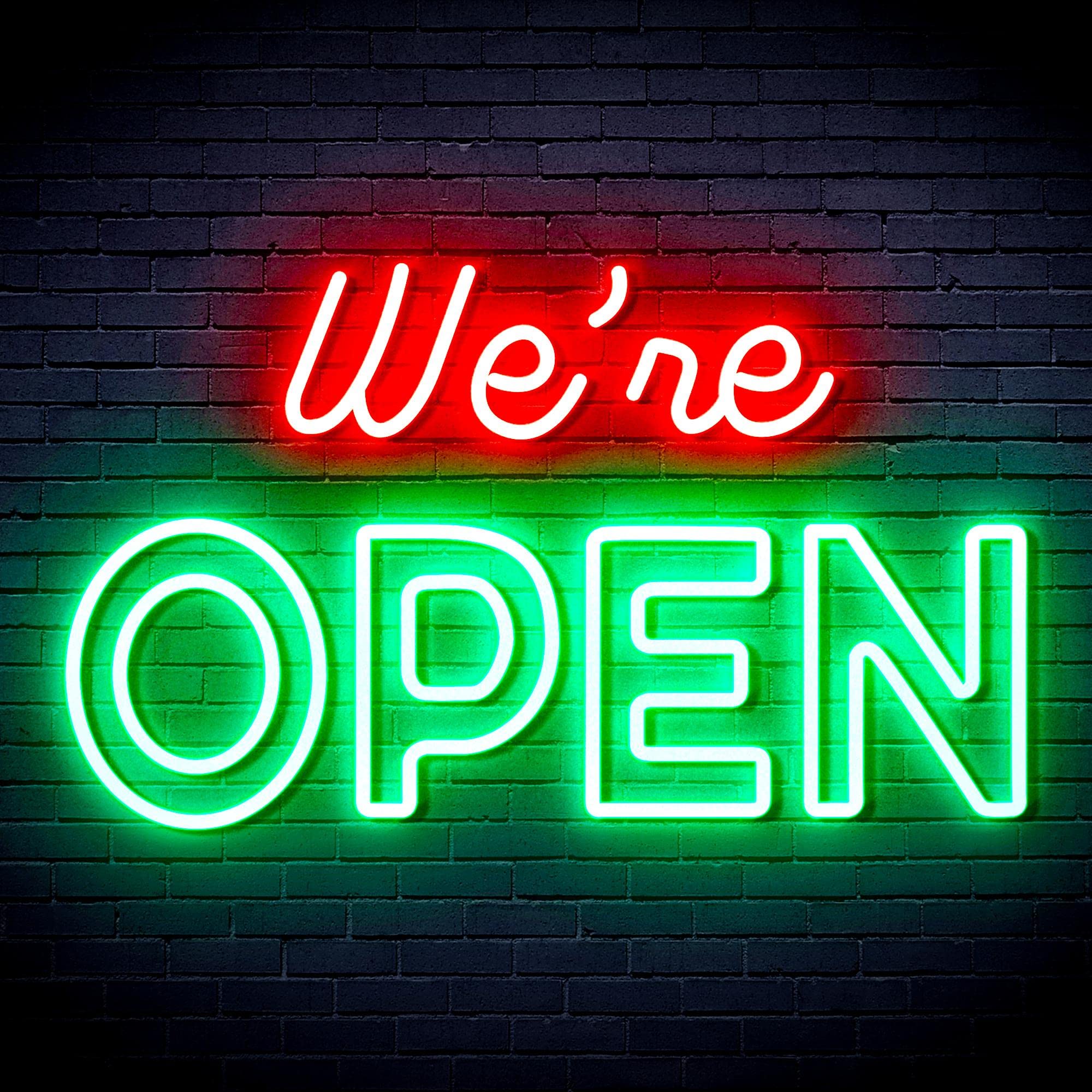 Amazon.com : ADVPRO We 're Open Flex Silicone LED Neon Sign