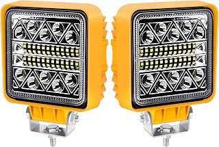 AnTom LED luces de trabajo 2Pcs -12/24/36V led faros 6000K 3500LM Impermeable IP68 para excavadoras, tractores, tractores, carretillas elevadoras, ATV, camiones, offroad