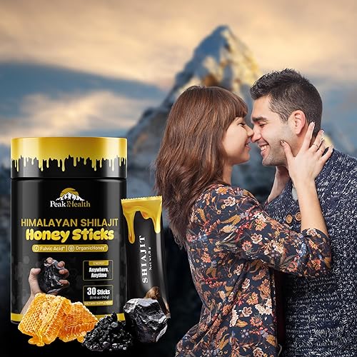 Miniatura 7 de Palitos Shilajit con miel orgánica, azafrán  Shilajit del Himalaya para hombres  30 barras para energía natural y estilo de vida activo perfecto,
