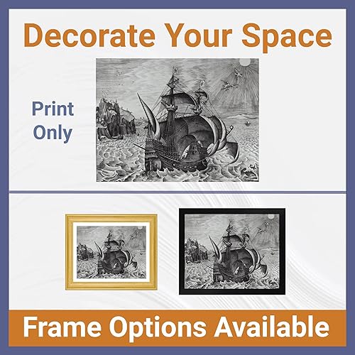 Miniatura 3 de Cabina perdida armado tres maestros con Dédalo e Ícaro de Pieter Bruegel  Impresión sin marco  Reproducción de pinturas de obras de arte finas