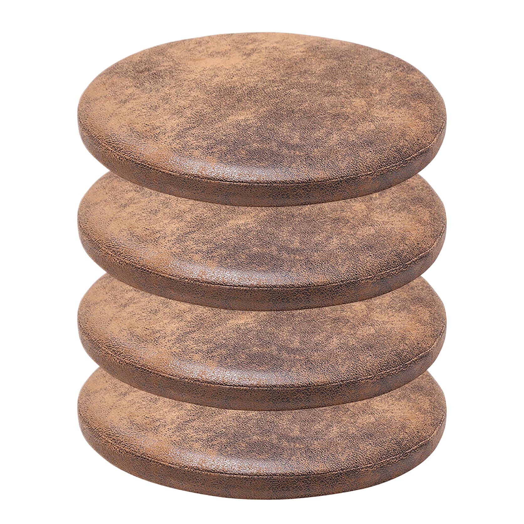 Coussin de chaise rond en mousse MemoFoam galette assise haut de gamme déhoussable