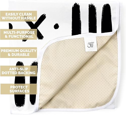 Miniatura 3 de JumpOff Jo Tapete de salpicaduras para bebé para debajo de la silla alta, lavable, impermeable, para el suelo de bebé para artes y manualidades,