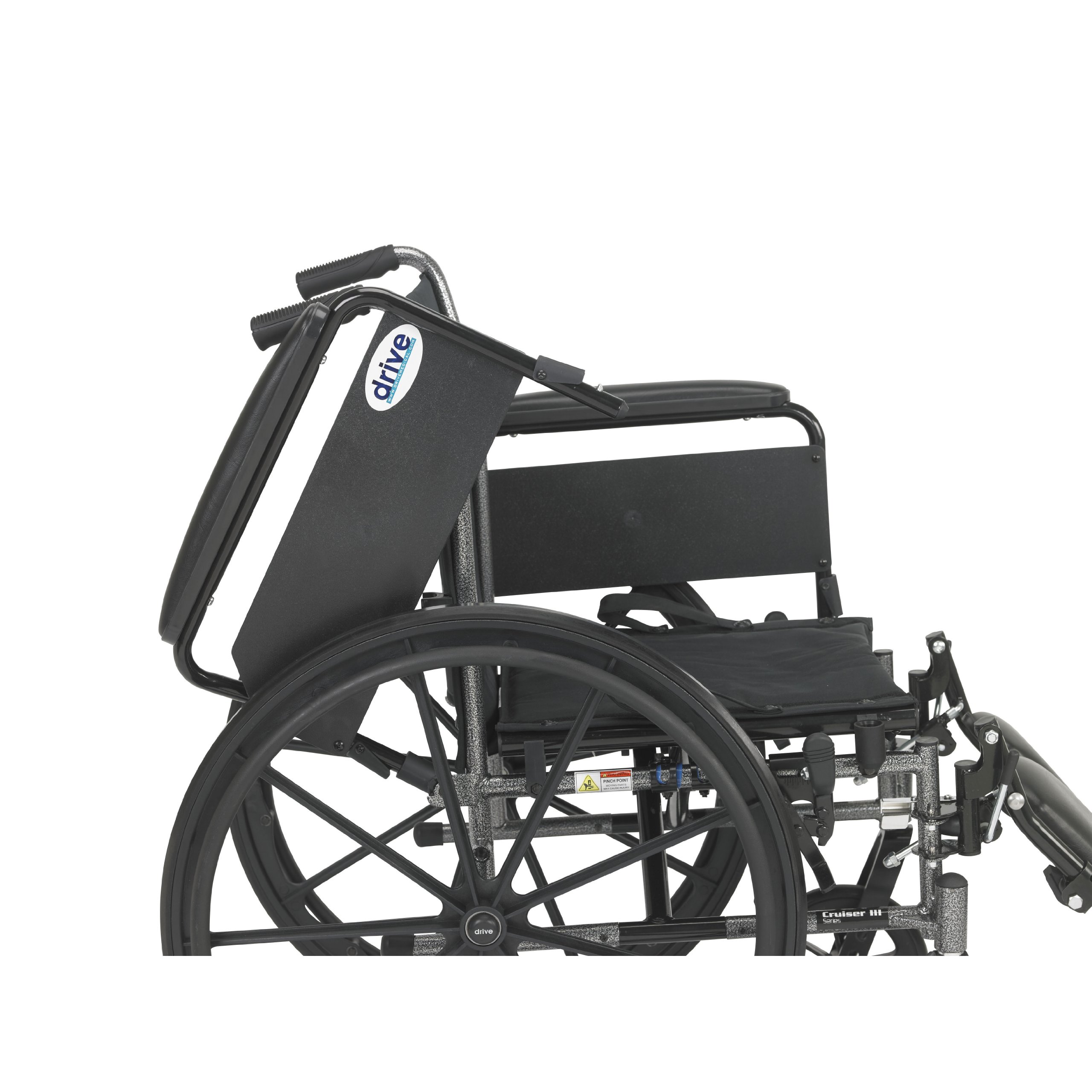 Buy Drive Medical K320DFAELR Cruiser III Light Weight Wheelchair with Various Flip Back Arm
