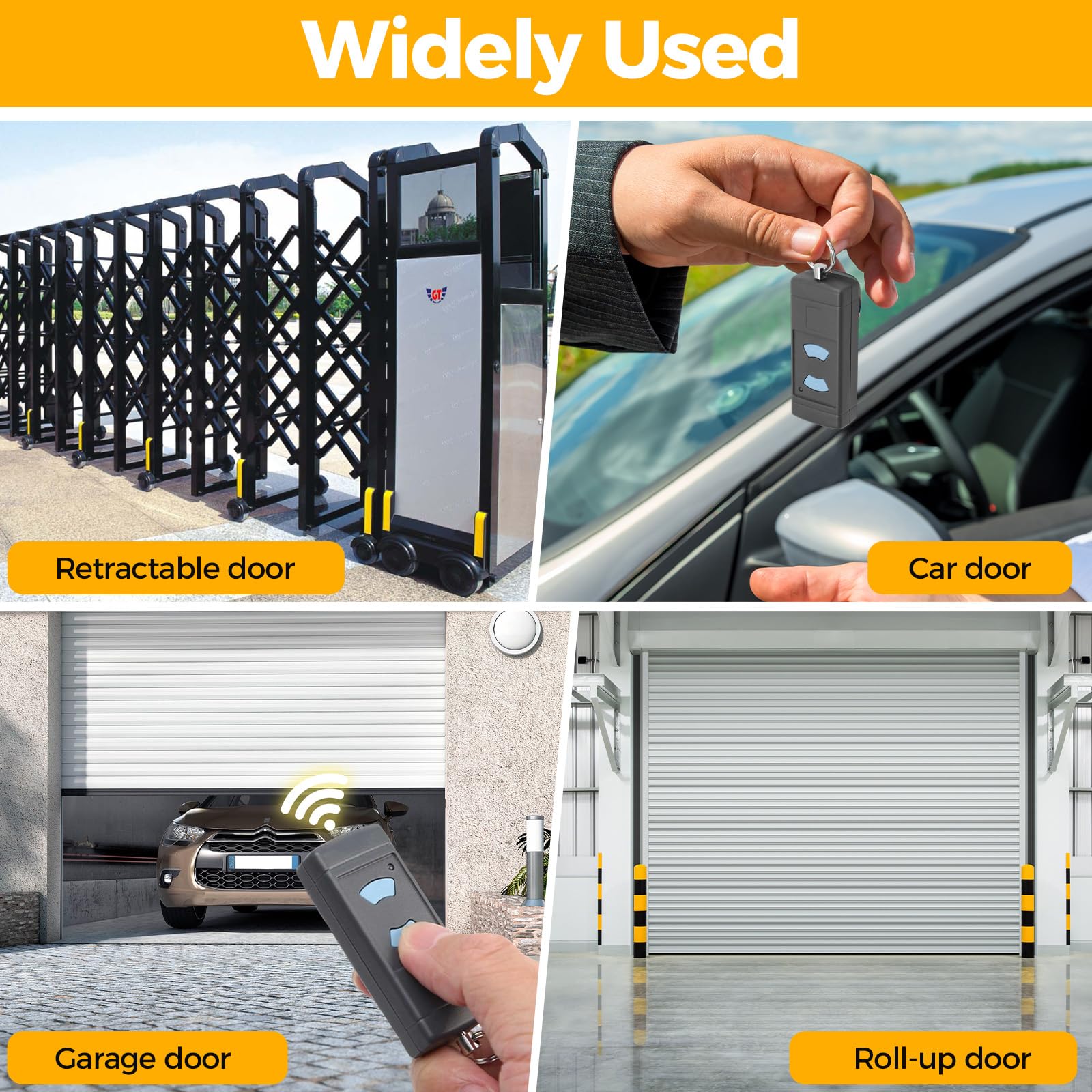 Lot de 2 télécommandes universelles pour porte de garage HSM4 HSM2 868 MHz - Pour ouvre-porte de garage