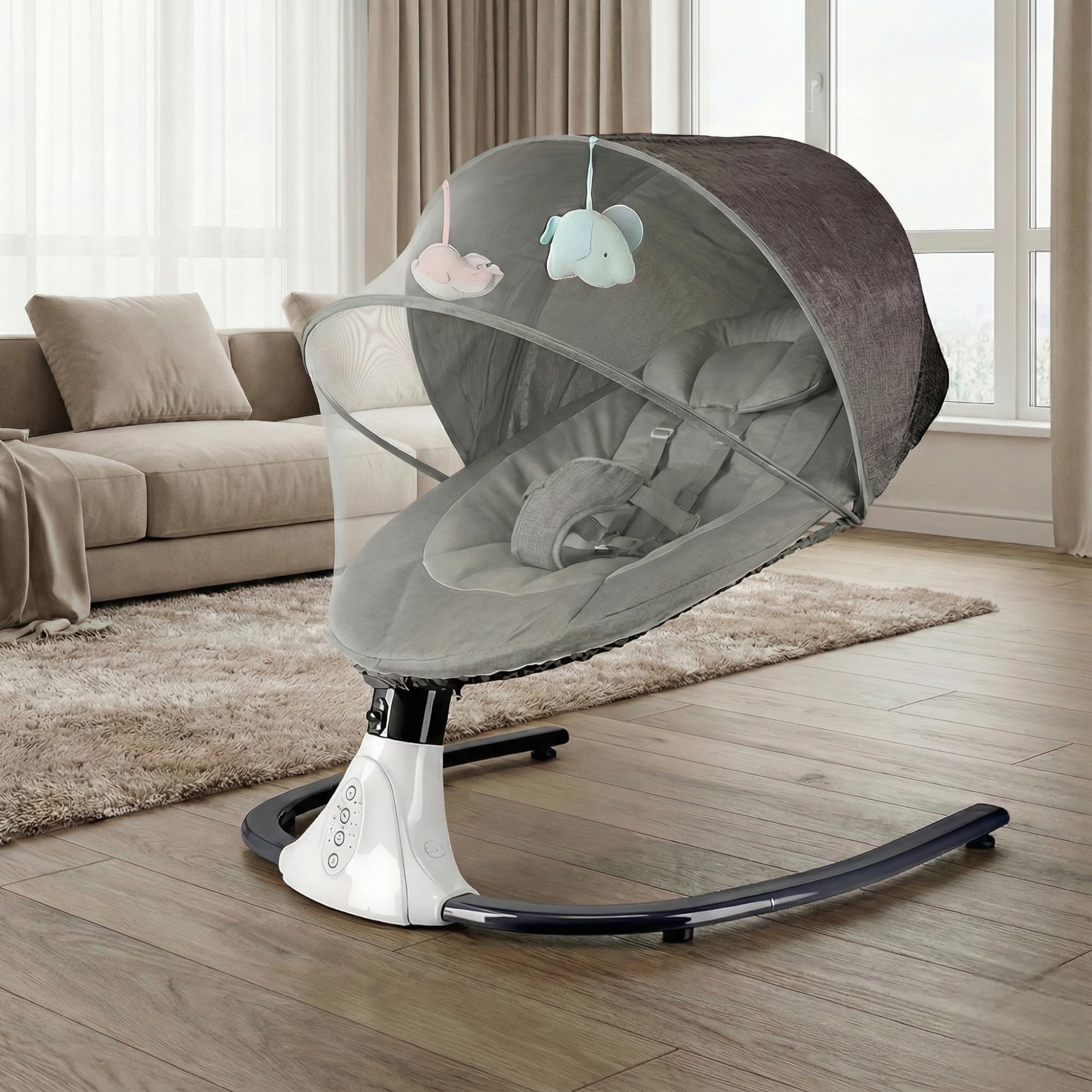 Amazon | enne. バウンサー 電動 新生児 ベビー スイング ベビー