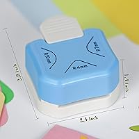 Vista 6 de Perforadora de esquina redonda, cortador de esquina de 3 en 1 para manualidades de papel (R4 mm+R7 mm+R10 mm) para cortar diferentes esquinas