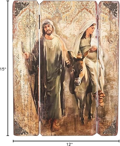 Miniatura 3 de Joseph's Studio by Roman - La Posada Panel Decorativo, 15.0 in H, Paneles valientes, Tablero de fibra de densidad media, decoración del hogar,