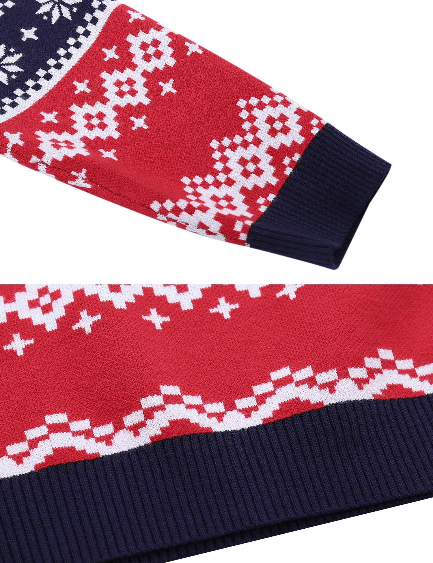 iClosam Maglione Natalizio Unisex Cotone Stampato Ugly Sweater Invernale | Adatto a feste stagionali e incontri familiari, per i giorni invernali, look per occasioni stagionali, per occasioni festive