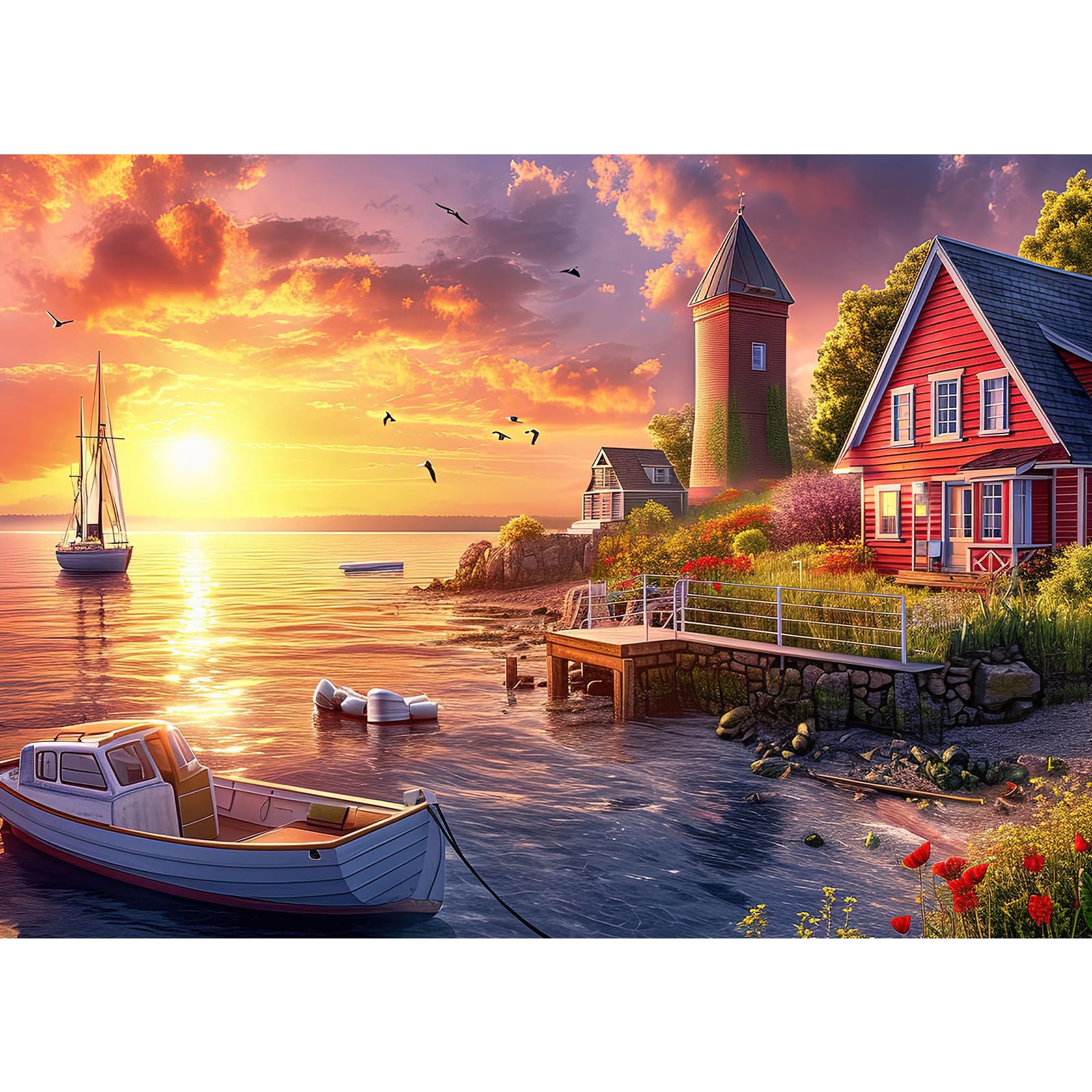 Puzzle per adulti, 1000 pezzi, interlock perfettamente lettera sul retro, senza polvere, decorazione per la casa, festa di compleanno, giocattolo per uomini, donne, anziani, anziani, poster 1:1 (vista