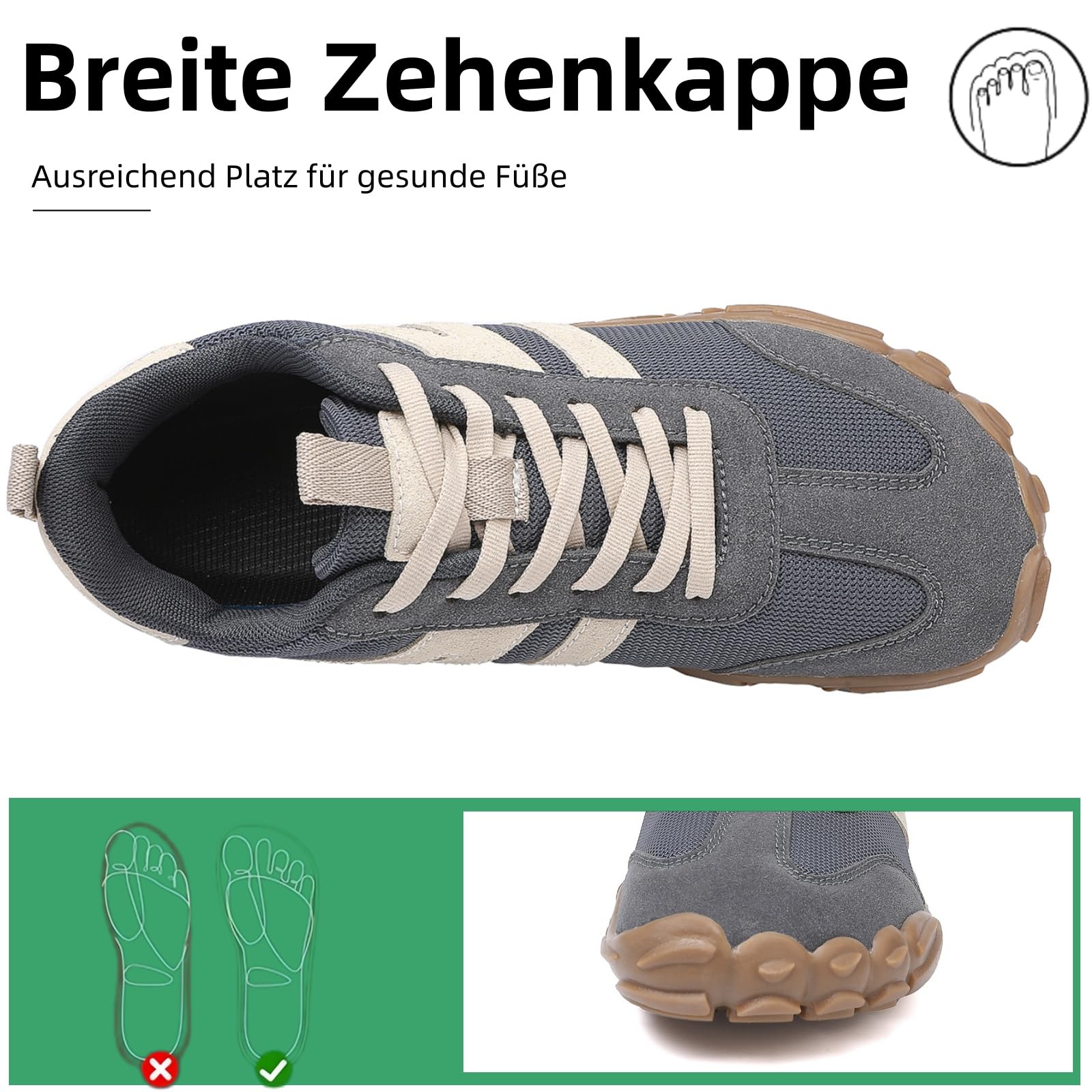 Buty na bose stopy, męskie i damskie, buty do biegania w terenie, na zewnątrz, zero upadków, szerokie palce, lekkie trampki do chodzenia, antypoślizgowe, buty trekkingowe, minimalistyczne buty do