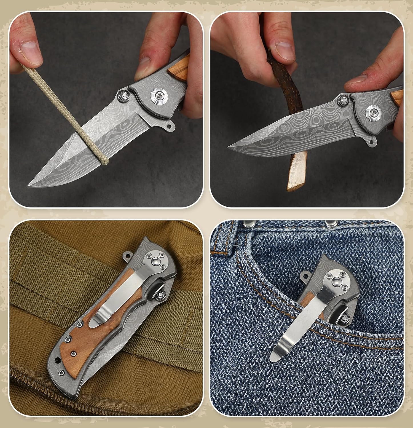 20 Year Anniversary Keepsake Gifts for Him Engraved Pocket Knife with Gift Box Happy Tin Anniversary Customized Wedding Birthday Father's Day Gifts for Men Husband - Image 7