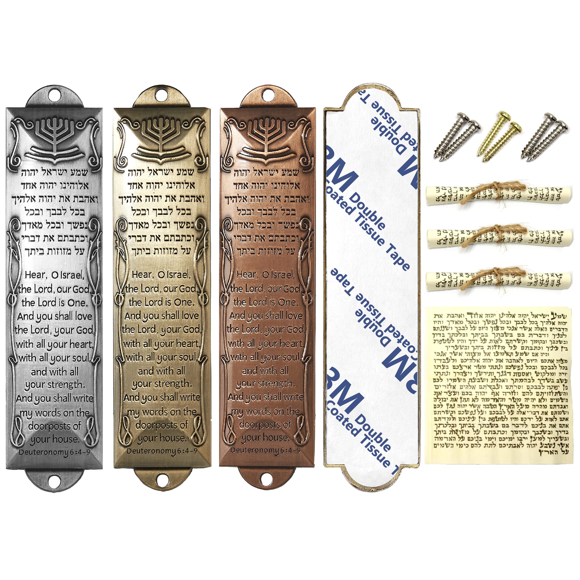 Amazon.com: CAMATET Mezuzah with Scroll for Door, Metal Mezuzah Cases ...