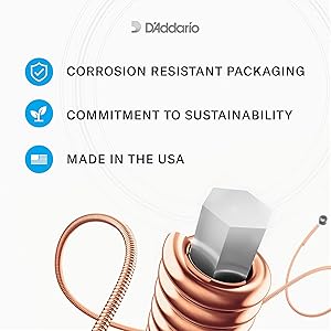 D'Addario Acoustic Guitar Strings, 80/20 Bronze, EJ11, Light Gauge 12-53, 6-String Set, Pack of 1