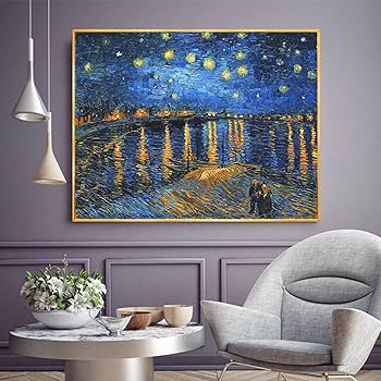 ゴッホ　油絵　キャンバスアート　アルミフレーム Amazon.co.jp: DECORARTS フィンセント・ファン・ゴッホの絵画
