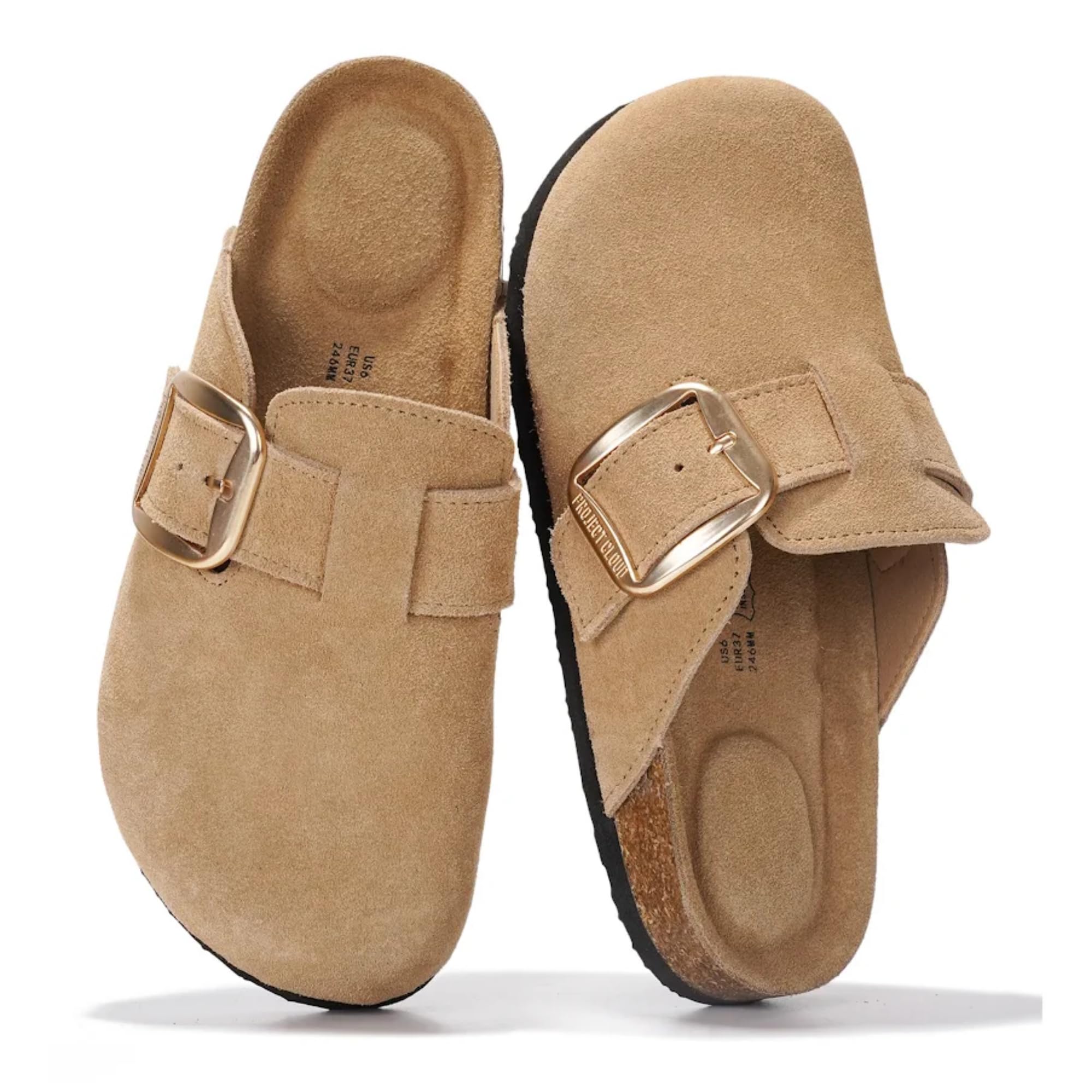 Project Cloud 100% Genuine Leather Clogs for Women Fall Shoes for Women