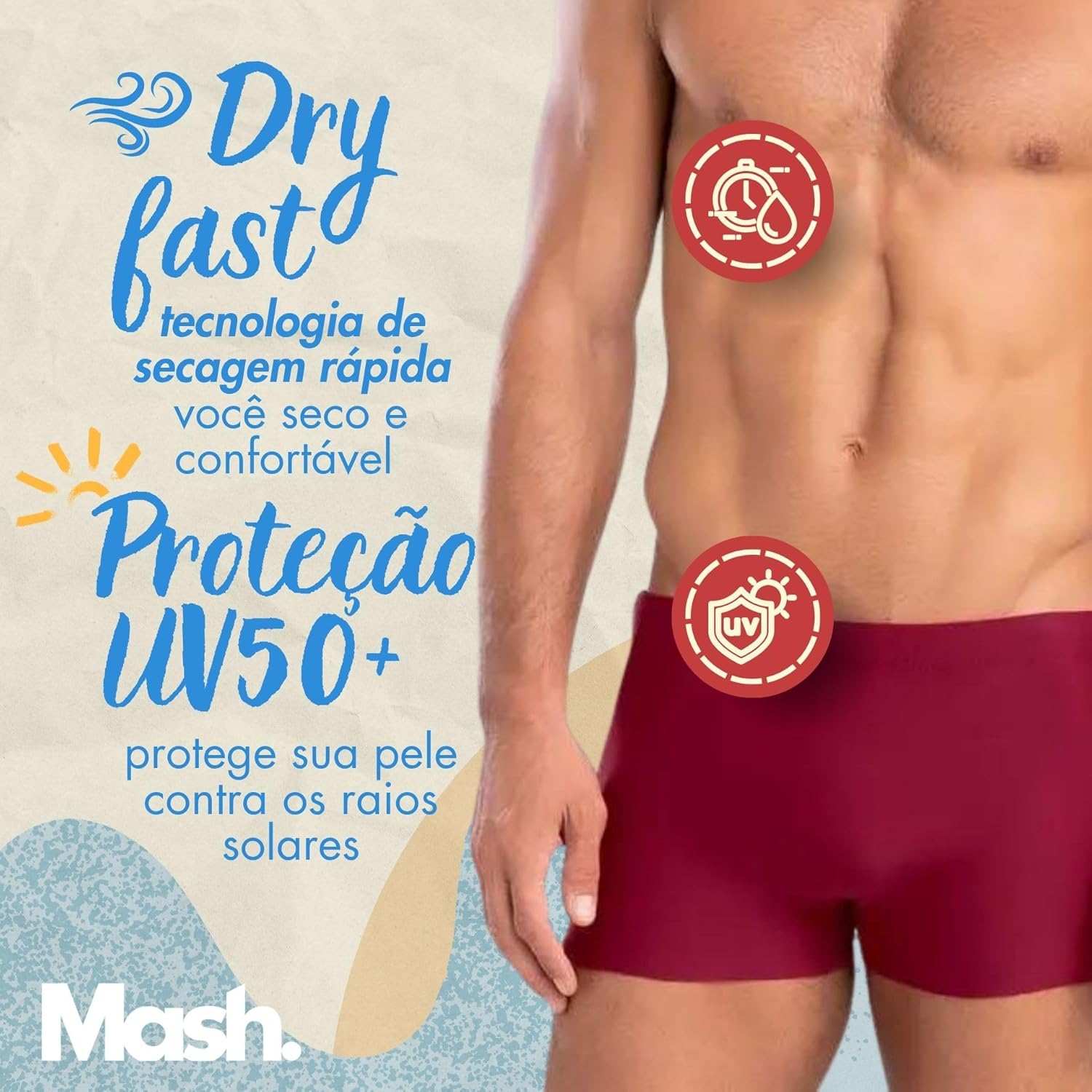 Sunga Boxer Mash Masculina Cordão Ajustável Natação Praia UV 50+ Lisa em promoção! Veja a oferta e mais achadinhos de Moda praia 3 Hoje é o melhor dia para comprar Sunga Boxer Mash Masculina Cordão Ajustável Natação Praia UV 50+ Lisa com aquele preço maroto! Promoção! Aproveite a oferta! 3