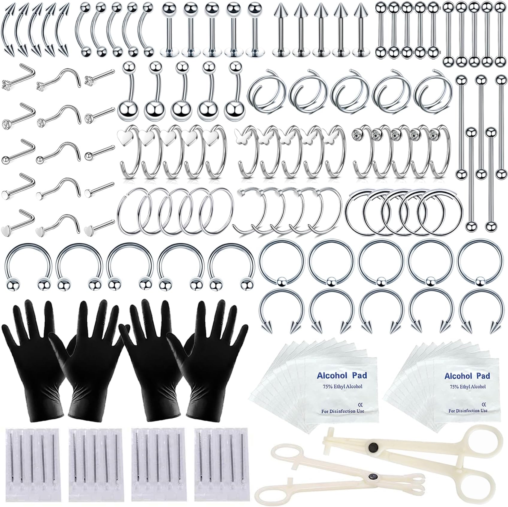 154PCS Body Piercing Kit