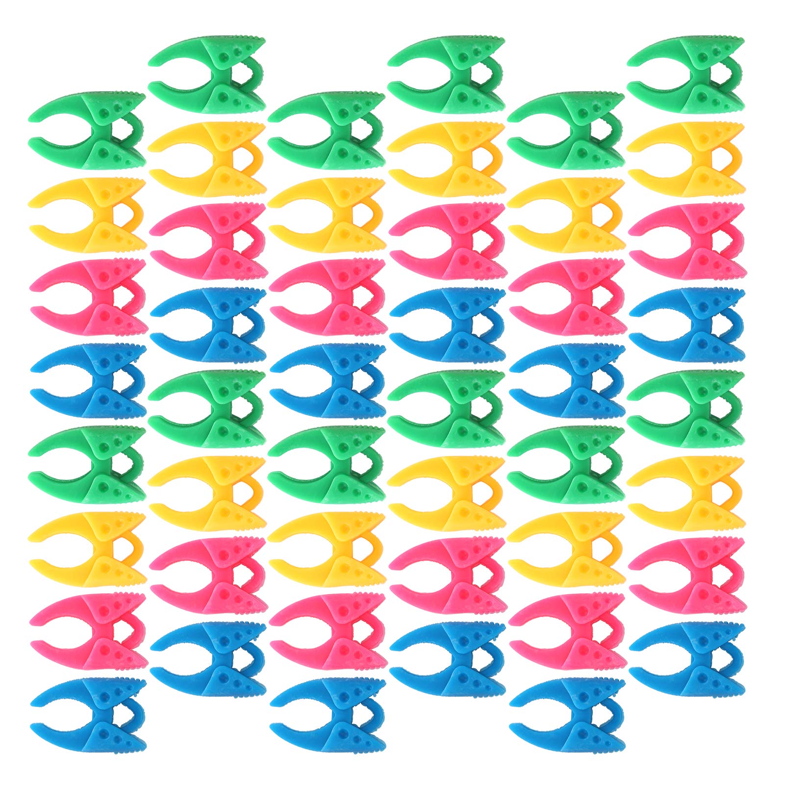 Pinces à Bobines De Fil En Silicone - Lot De 48 Pièces - 4 Couleurs - Pour Bobines De Couture, Broderie Et Patchwork