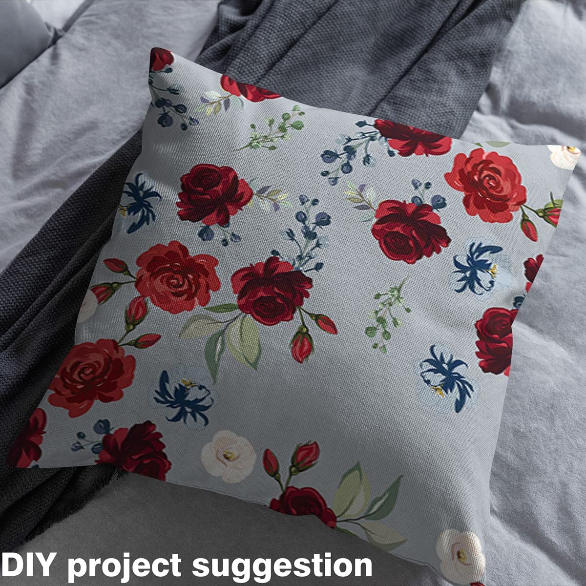 Telas De Decoración Patrón Floral Color Rojo Para Persianas Sofás Cortinas Tapicería Tela En Venta Por 1 Metro - México