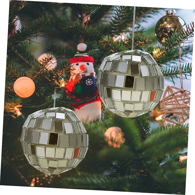 Juego de 20 bolas espejo para decoración de fiestas miniatura 8
