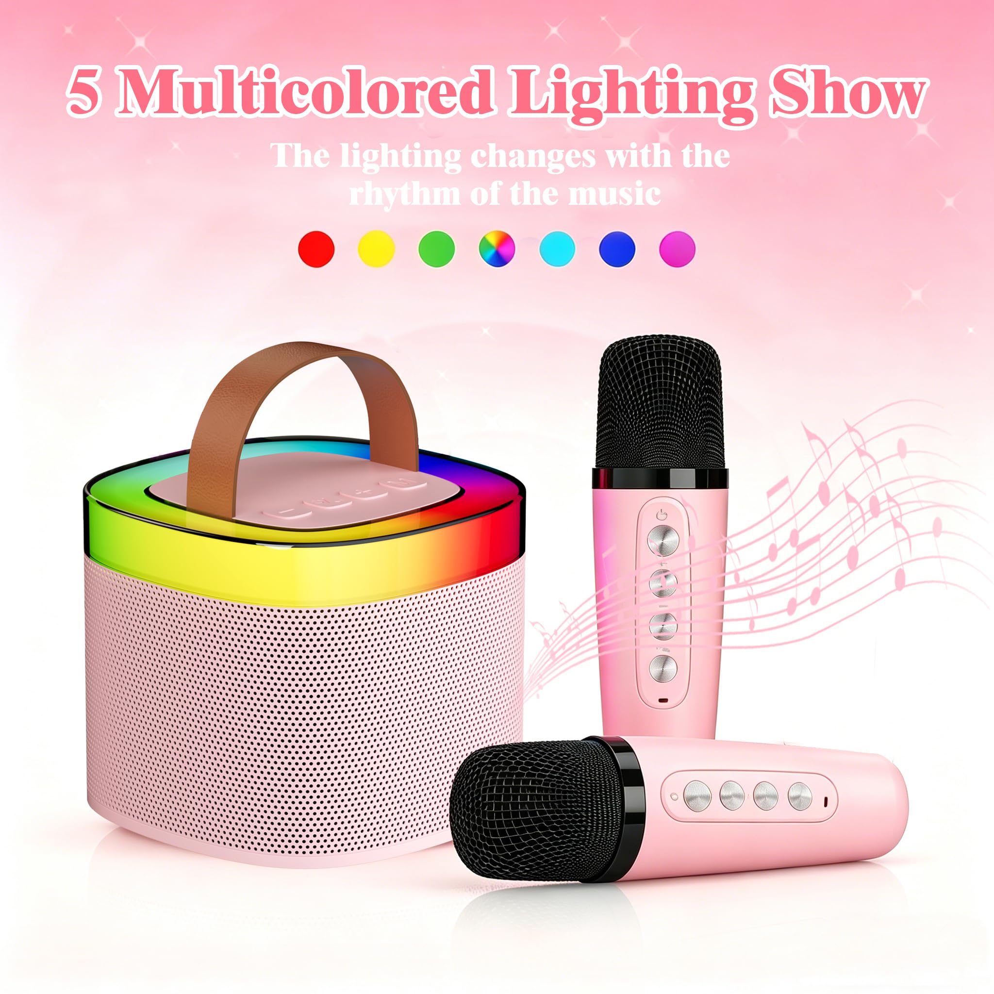 Macchina Karaoke Bluetooth, Rosa