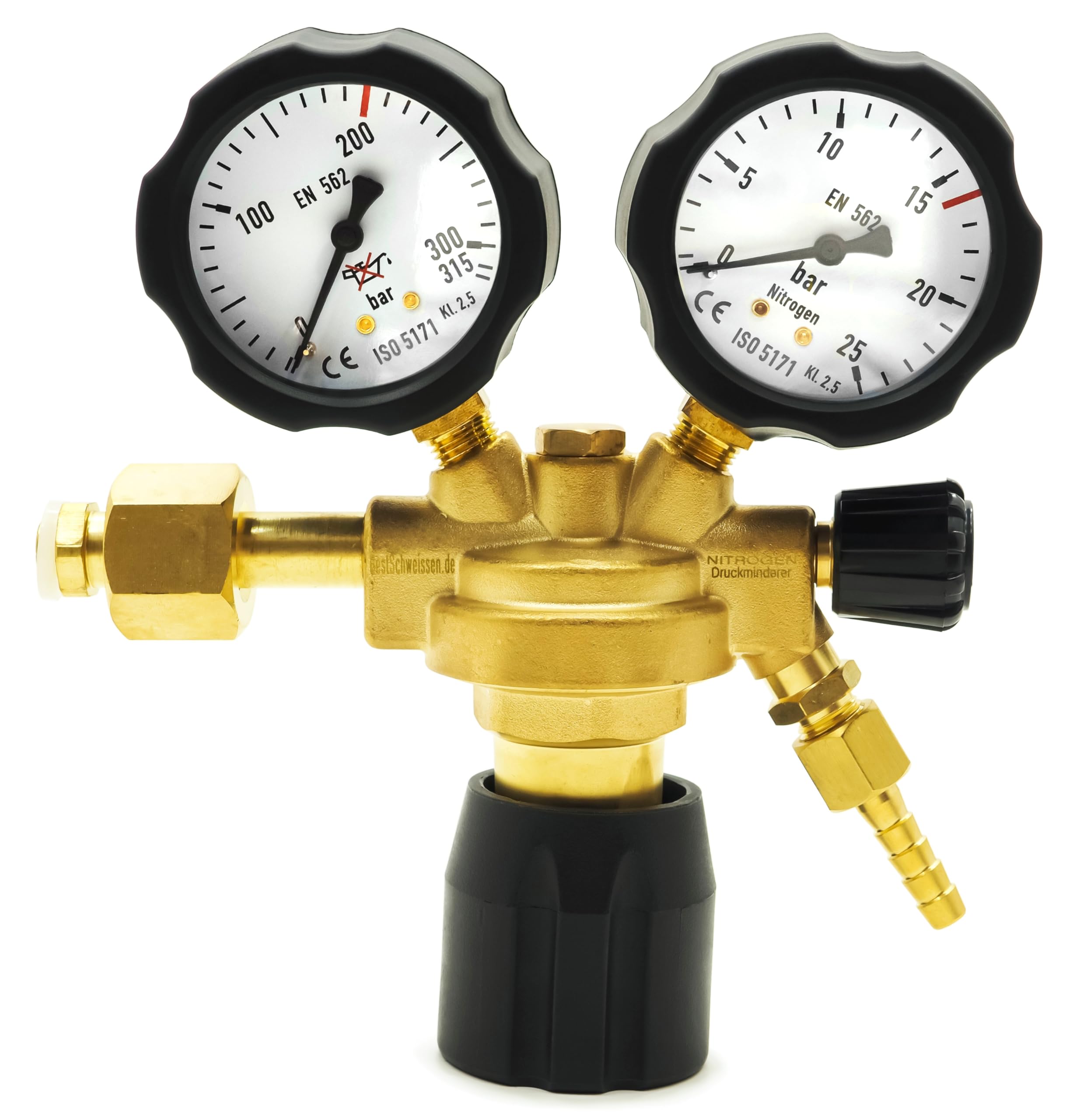 Bombola Gas Azoto Idrogeno 10 Litri 2m3 per Condizionatori Rilevazione Perdite + Riduttore 16 bar