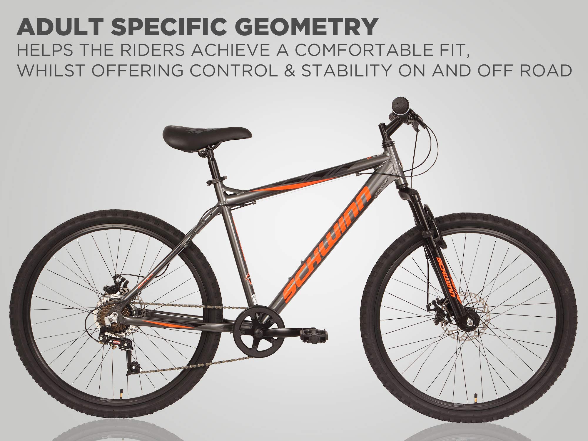 Schwinn Surge Adult Mountain Bike, 26Inch Wheels, Mens/Womens 17Inch