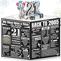 Vista 11 de Tarjeta de cumpleaños número 60 para hombres, mujeres y esposos, gigantes, desplegables, para desear felices 60, valoración de 1965, dorado y negro