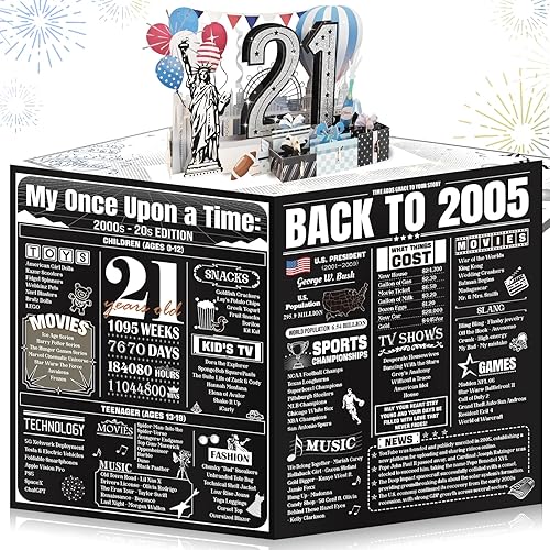 Miniatura 11 de Tarjeta de cumpleaños número 60 para hombres, mujeres y esposos, gigantes, desplegables, para desear felices 60, valoración de 1965, dorado y negro