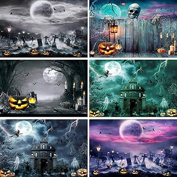 Amazon.co.jp: バック紙 背景紙 パンプキン 満月 ハロウィン ウィッチ