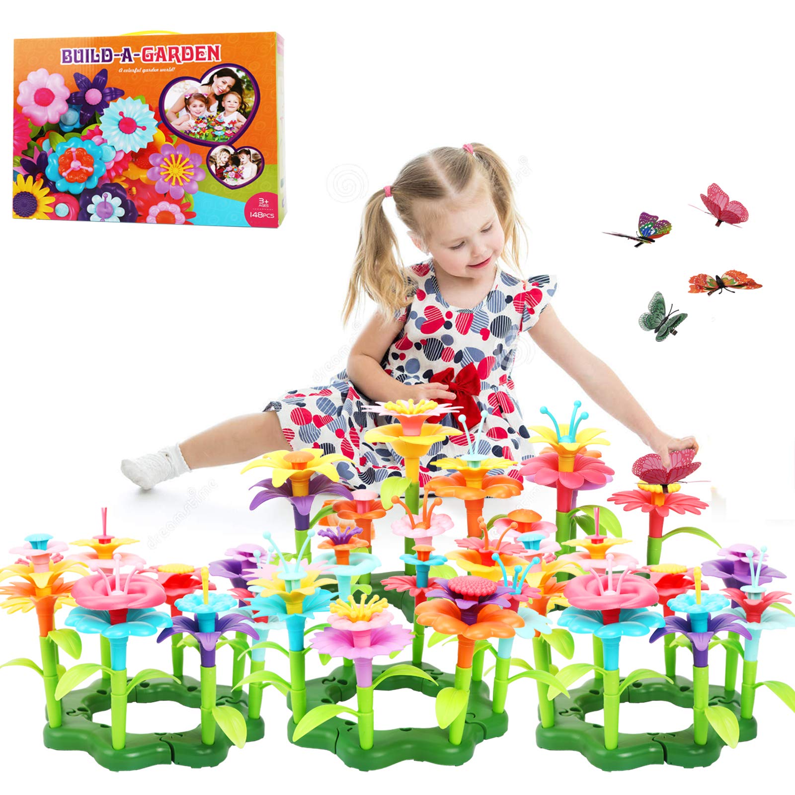 Jogotoll Flower Garden Building Toys Build A Bouquet Stem