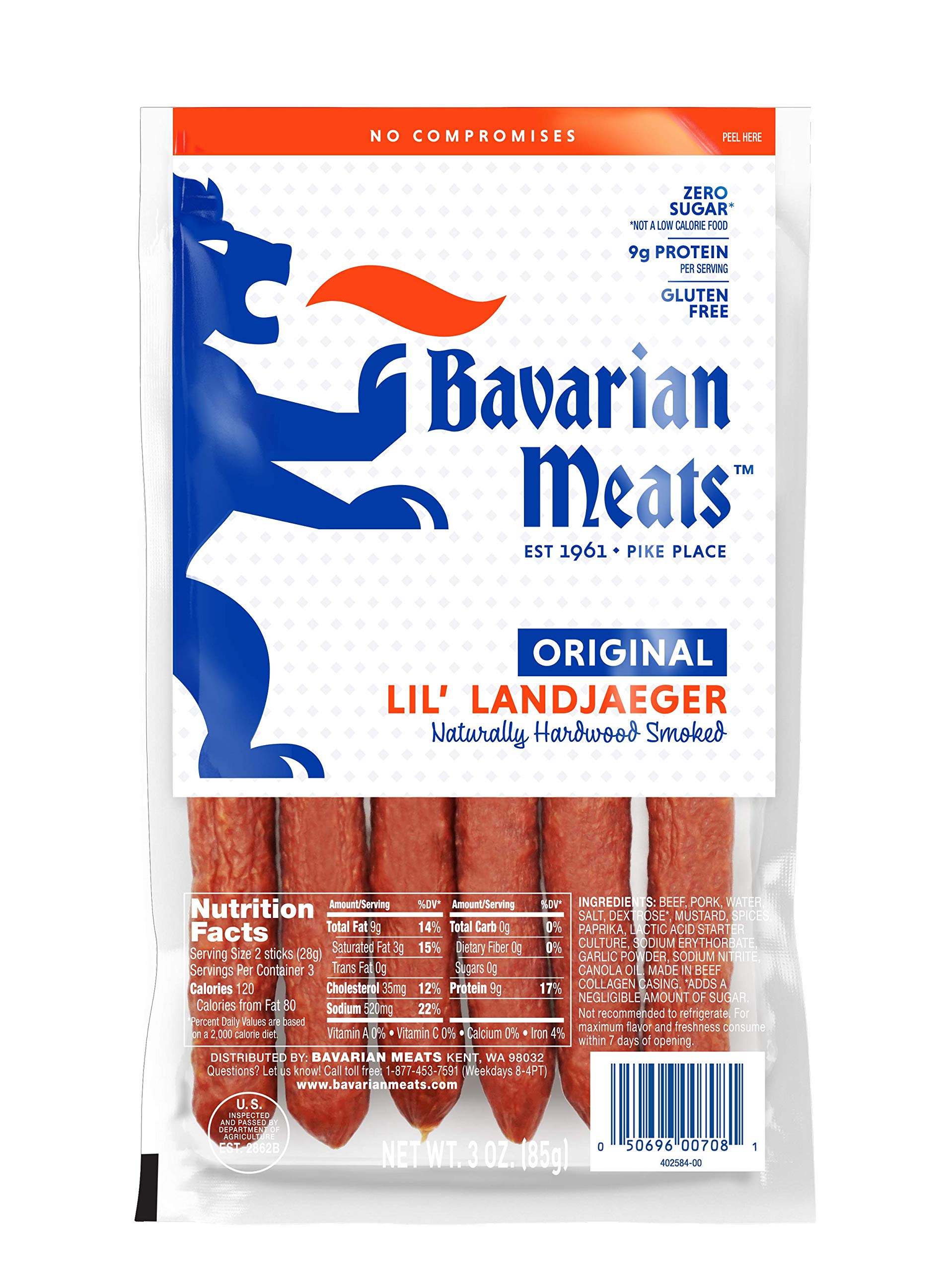 Buy Bavarian Meats Lil' Landjaeger German Style Smoked Sausage Snack